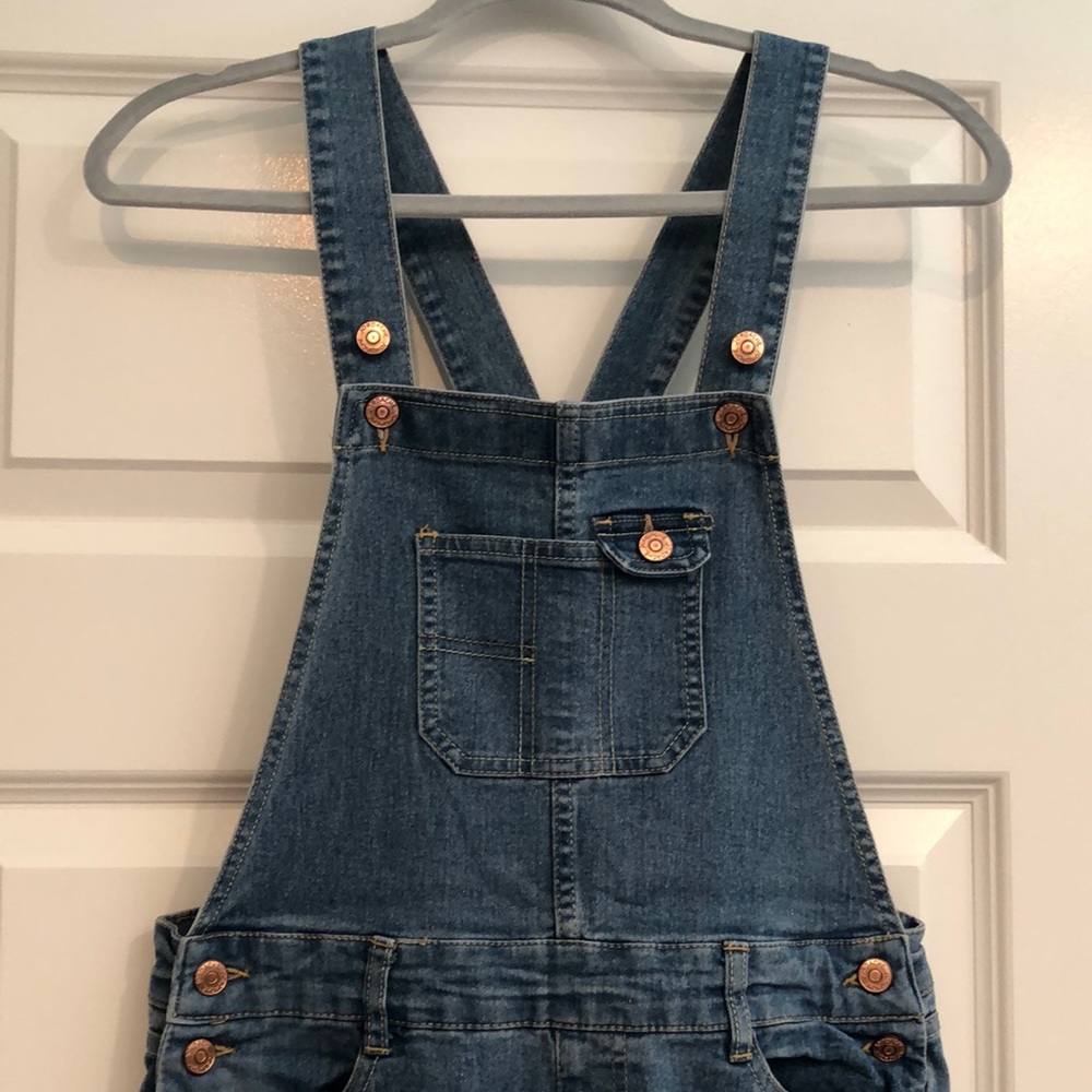 Jordache Classic Blue Denim Overalls, Youth size 14/16